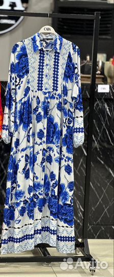 Штапельное платье