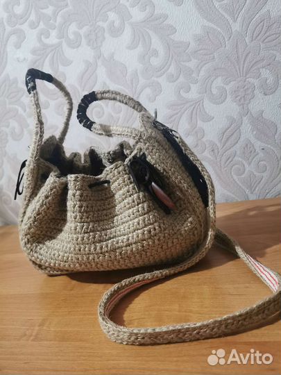 Cумка из джута - ручная работа
