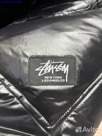 Ультрамодный глянцевый пуховик Stussy