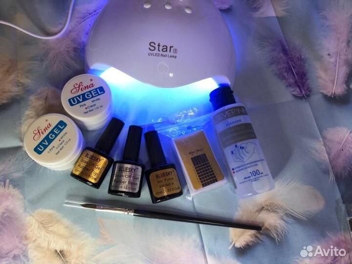 Набор для наращивания ногтей с гелем