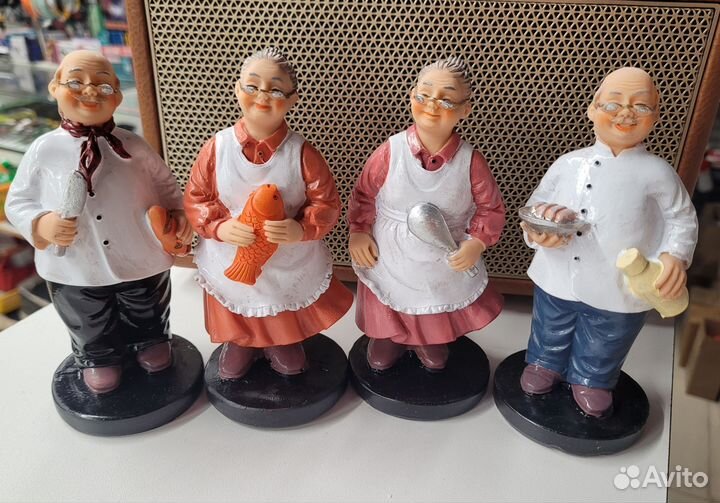 Статуэтка фигурка Повар дедушка и Повар бабушка