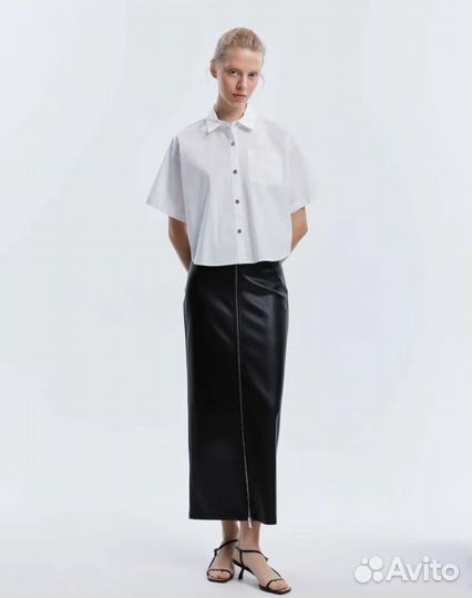 Юбка кожаная макси Gloria jeans размер М