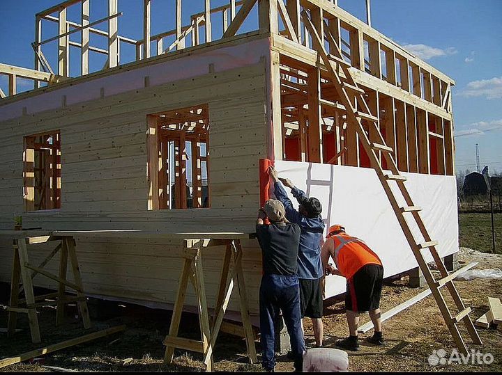 Строительство домов под ключ строительной бригадой