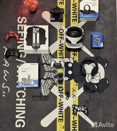 Sony playstation 4 + набор, ps vr шлем