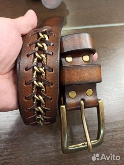 Кожаные ремни ручной работы любой длинны