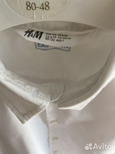 Рубашки две H&M hm 122