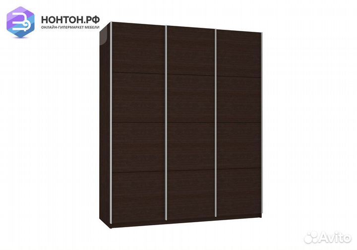 Шкаф-купе 3-х створчатый Прайм венге