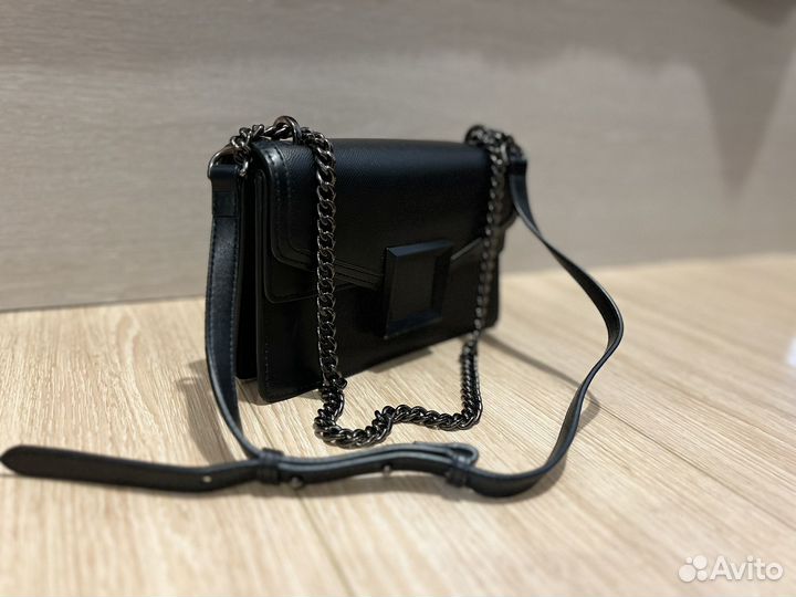 Сумка женская черная маленькая вечерняя клатч