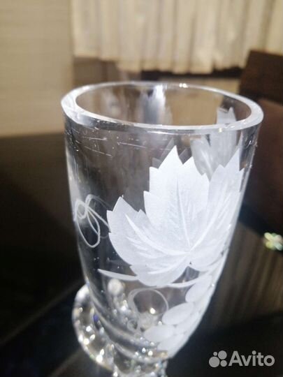 Бокал-кубок ваза хрусталь