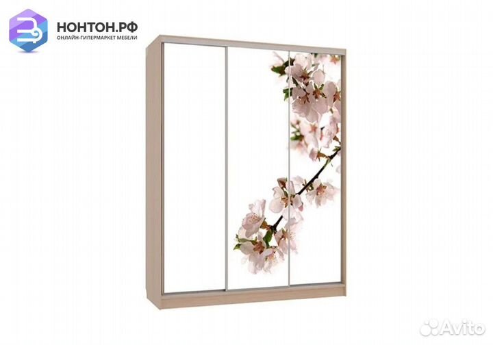 Шкаф-купе Бассо 7-600 яблоня дуб млечный