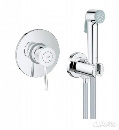 Смеситель с гигиеническим душем Grohe BauClassic