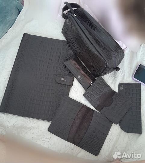 Подарочный набор натуральная кожа