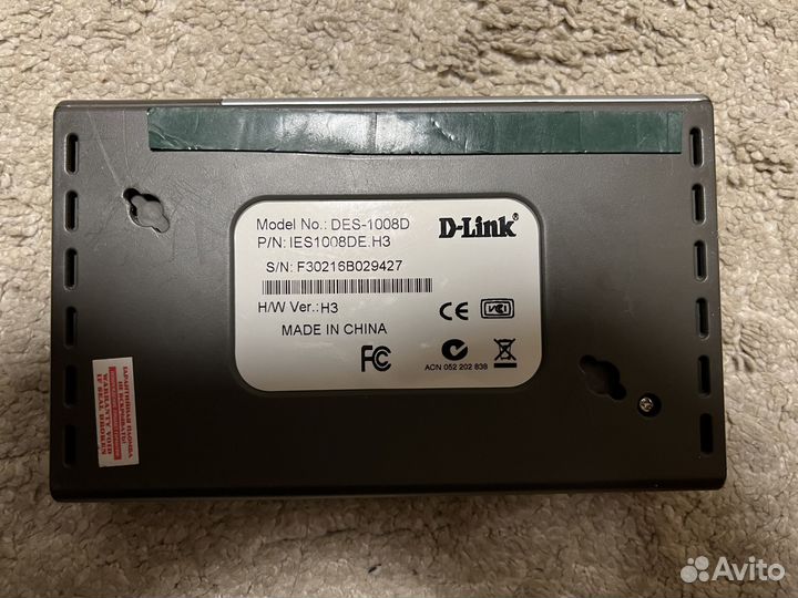 Коммутатор D-Link DES-1008D