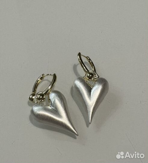 Серьги poison drop сердца