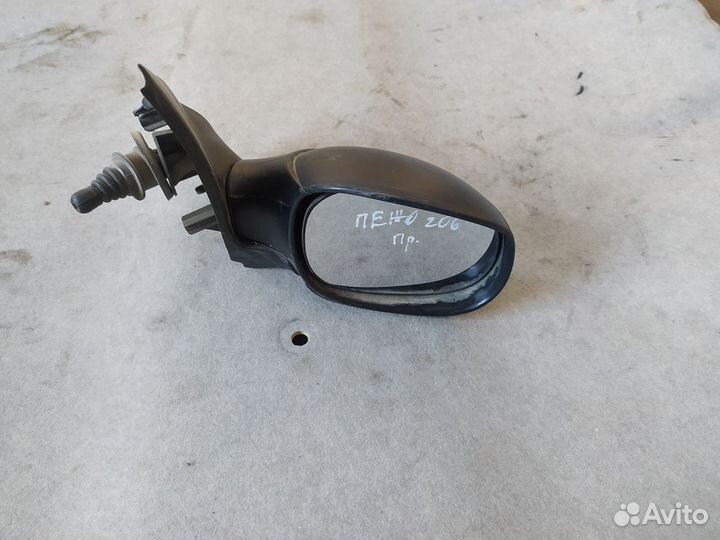 Зеркало правое механическое Peugeot 206 I рестайли