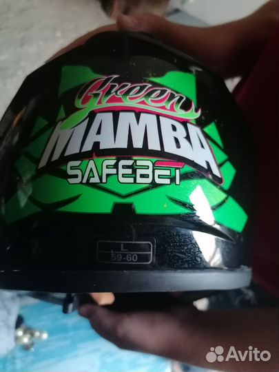 Подростковый мотошлем