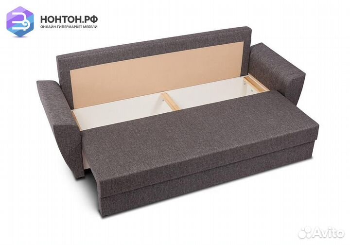 Диван еврокнижка Амстердам темно-серый