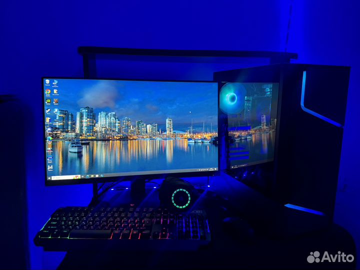 Игровой компьютер с монитором полный комплект