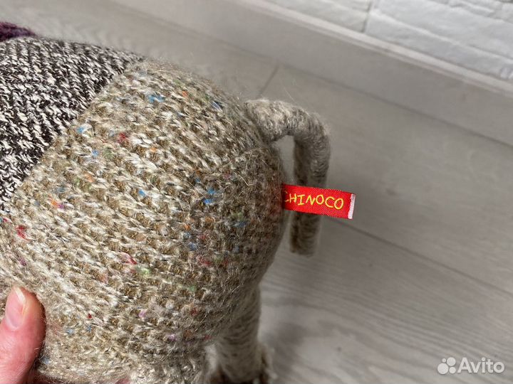 Игрушка вязаный кот Chinoco