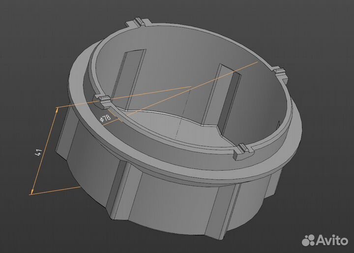 Увеличенная крышка лампы фары Ceed 2 jd \ solaris