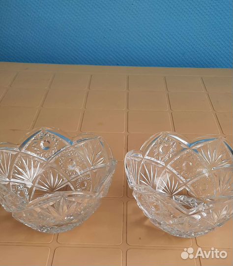 Салатницы хрустальные
