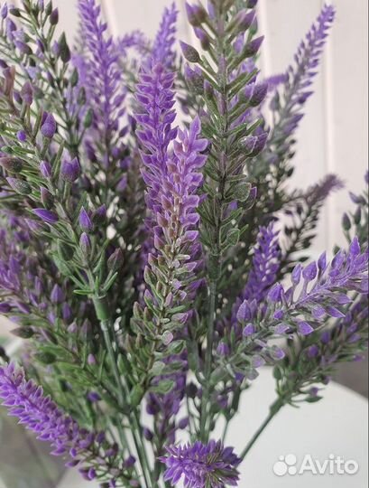 Искусственные ветки лаванды для декора