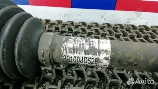 Привод передний правый nissan qashqai J10 (EDN25N1