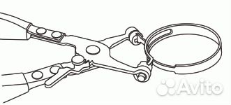 Клещи для самозажимных хомутов