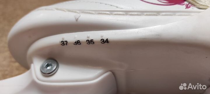 Коньки детские раздвижные р. 34-37 + чехлы