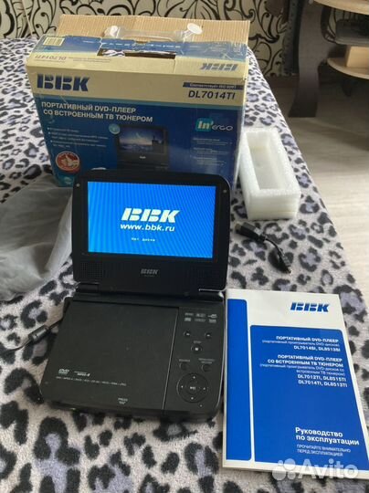 Портативный видеопроигрыватель dvd-плеер BBK