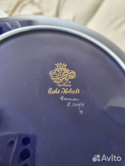 Тарелка фарфор 1777 Jlmenau GDR 1960-1980