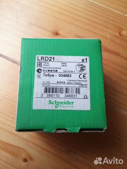 Тепловое реле перегрузки LRD21