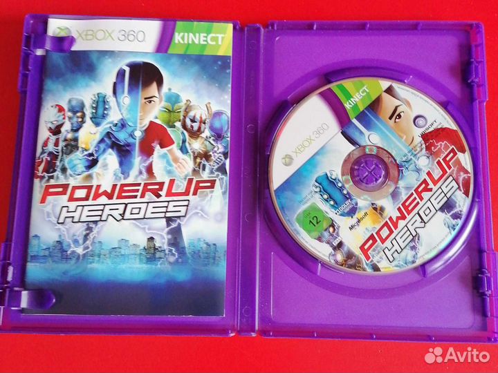Диск на Xbox 360 PowerUpheroes