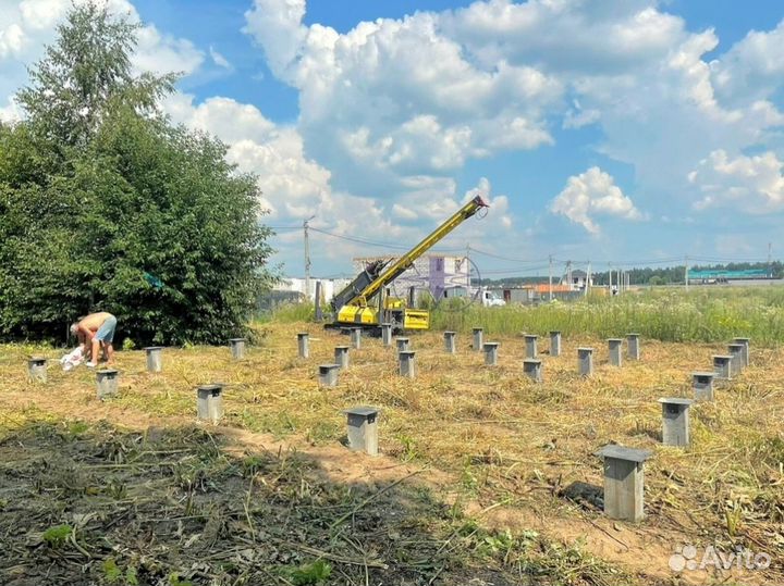 Забивные жб сваи. Монтаж