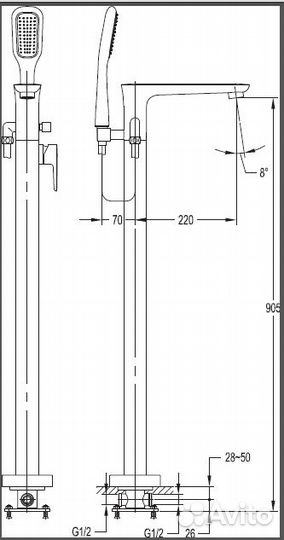 Cezares tesoro-F-VDP-01 Смеситель для в