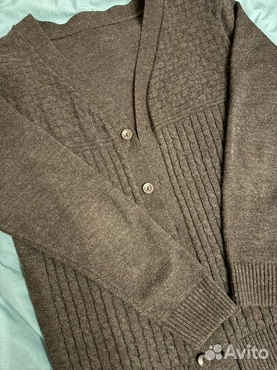 Кардиган, свитер мужской, размер М, до 170 см