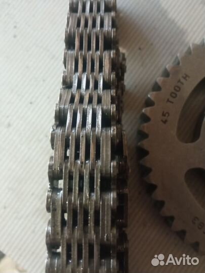 Звезда 45 зубьев, цепь 104 звена