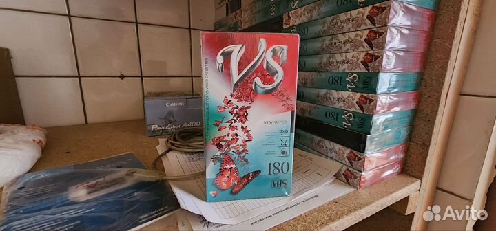 Видеокассеты vhs новые в упаковке