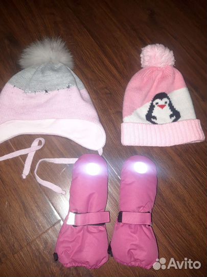 Шапки и варежки Lunta 2-5 лет