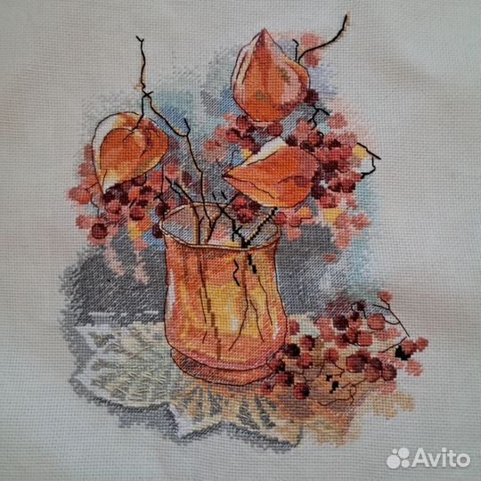 Готовая вышивка 35х35