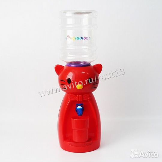 Детский кулер Кошка цвет красный