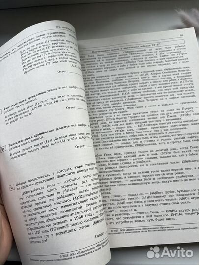 Сборник русский язык егэ 2023