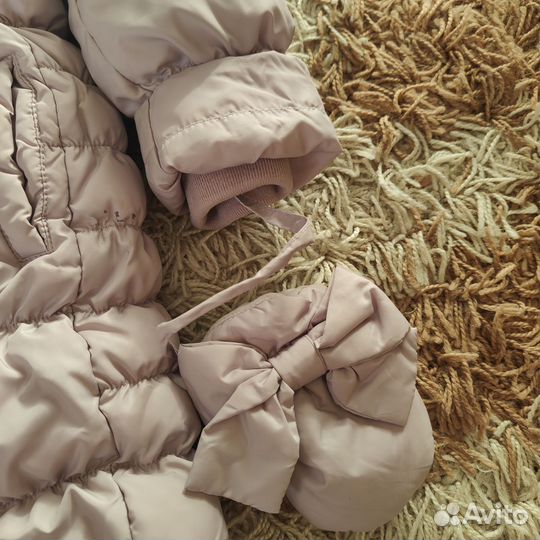 Комбинезон зимний для девочки рост 80-86