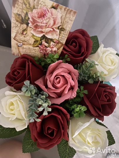Букет цветов из Мыла