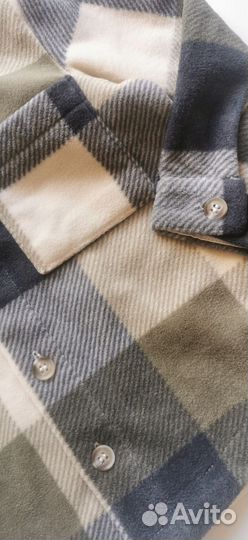Новая тёплая флисовая рубашка h&m 86