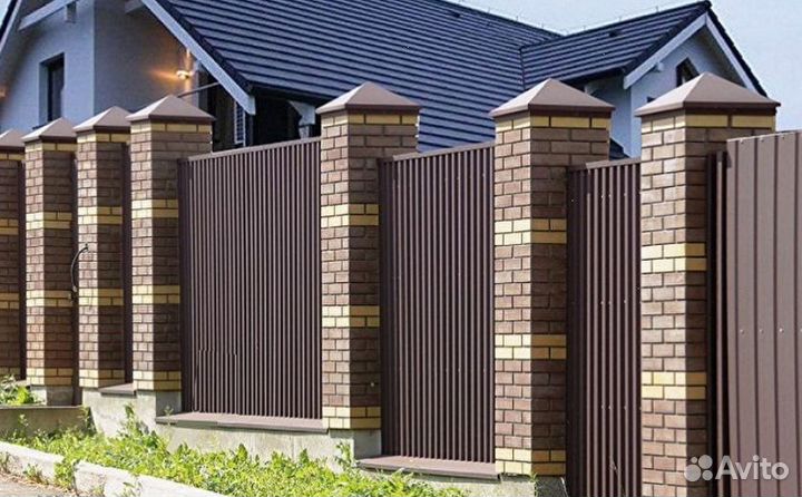 Забор из профлиста качественно работа по договору