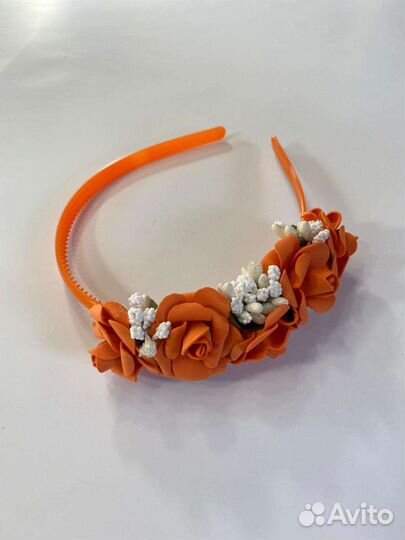 Ободок с цветами