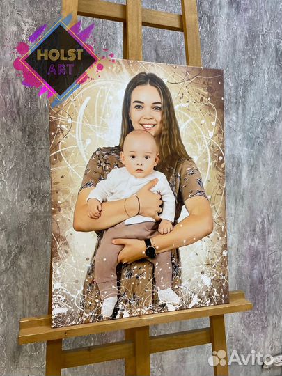 Портрет на холсте по фото