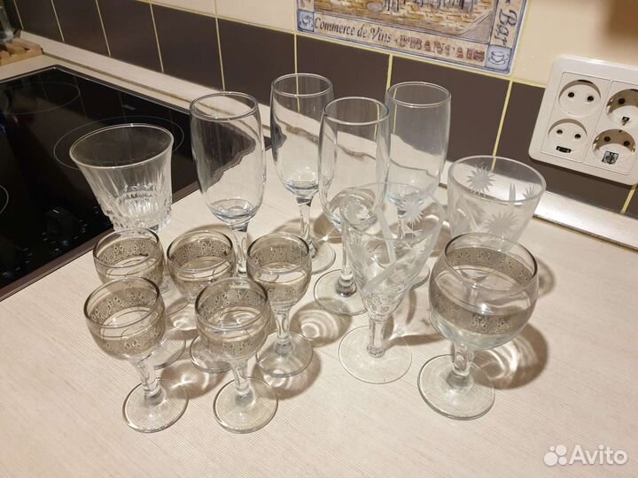 Бокалы, рюмочки (цена за все)