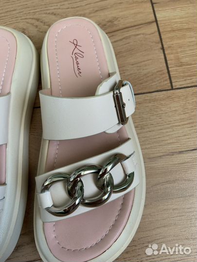 Пантолеты/сандали женские натуральная кожа 38 р